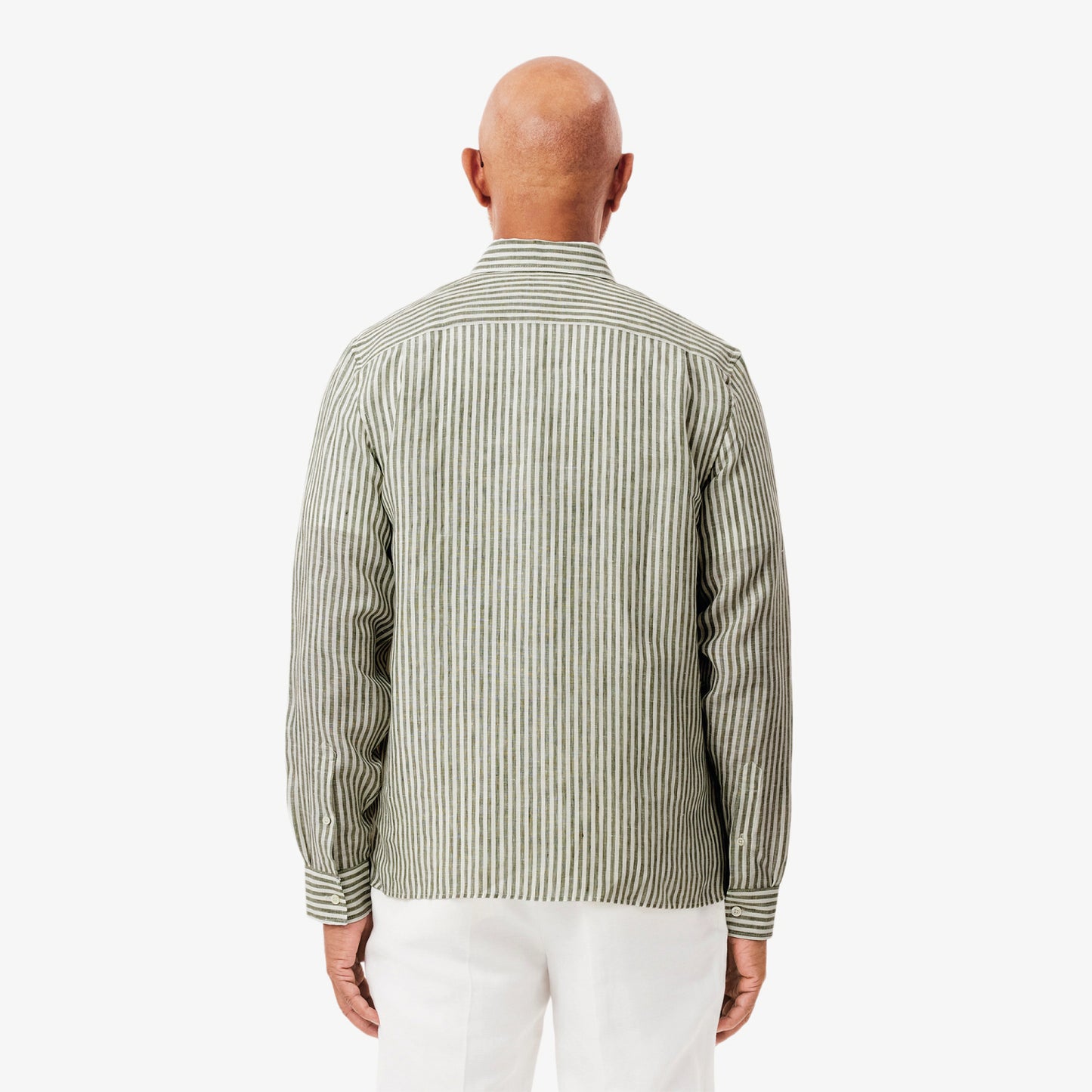Manga Larga para Hombre color Verde Musgo Y Blanco