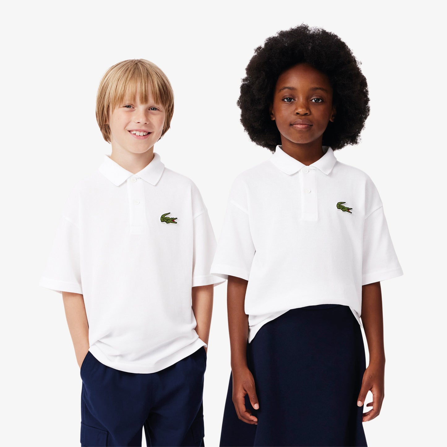 Polo Diseño para Niña color Blanco