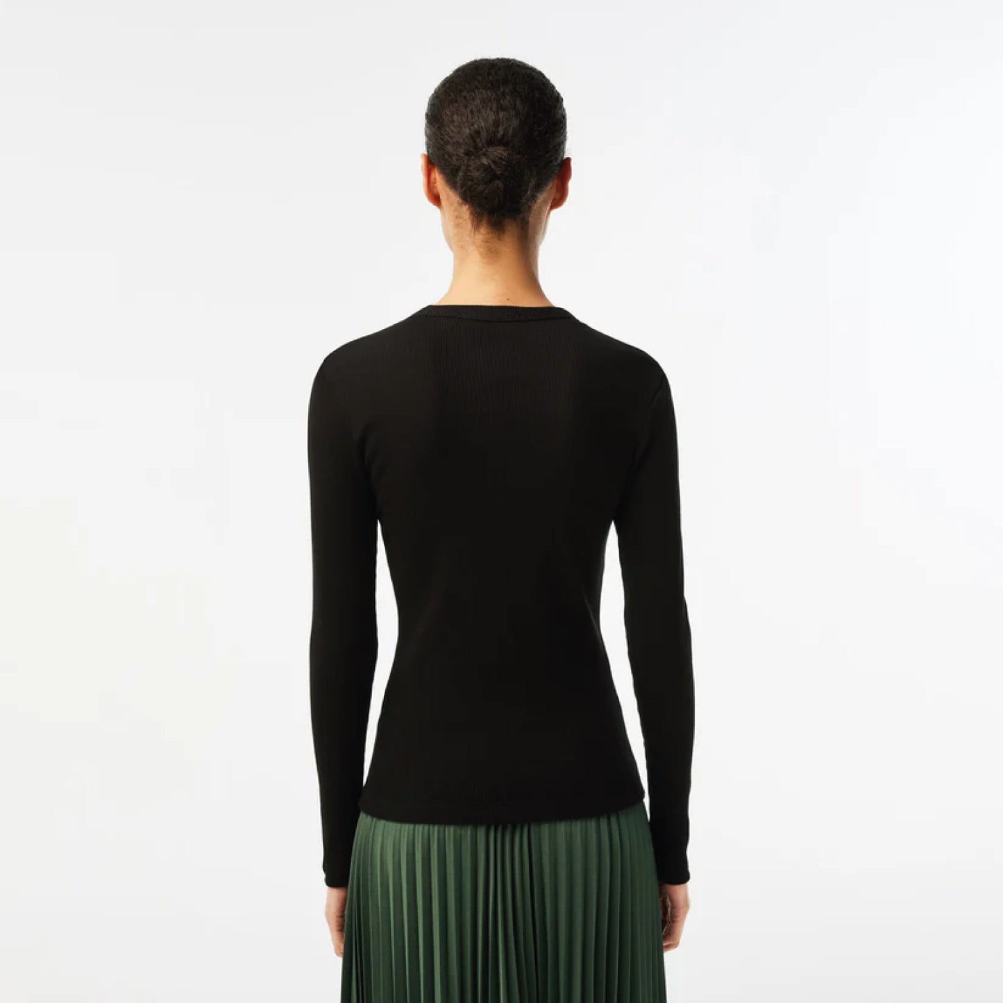 T-Shirt cuello redondo para Mujer color Negro