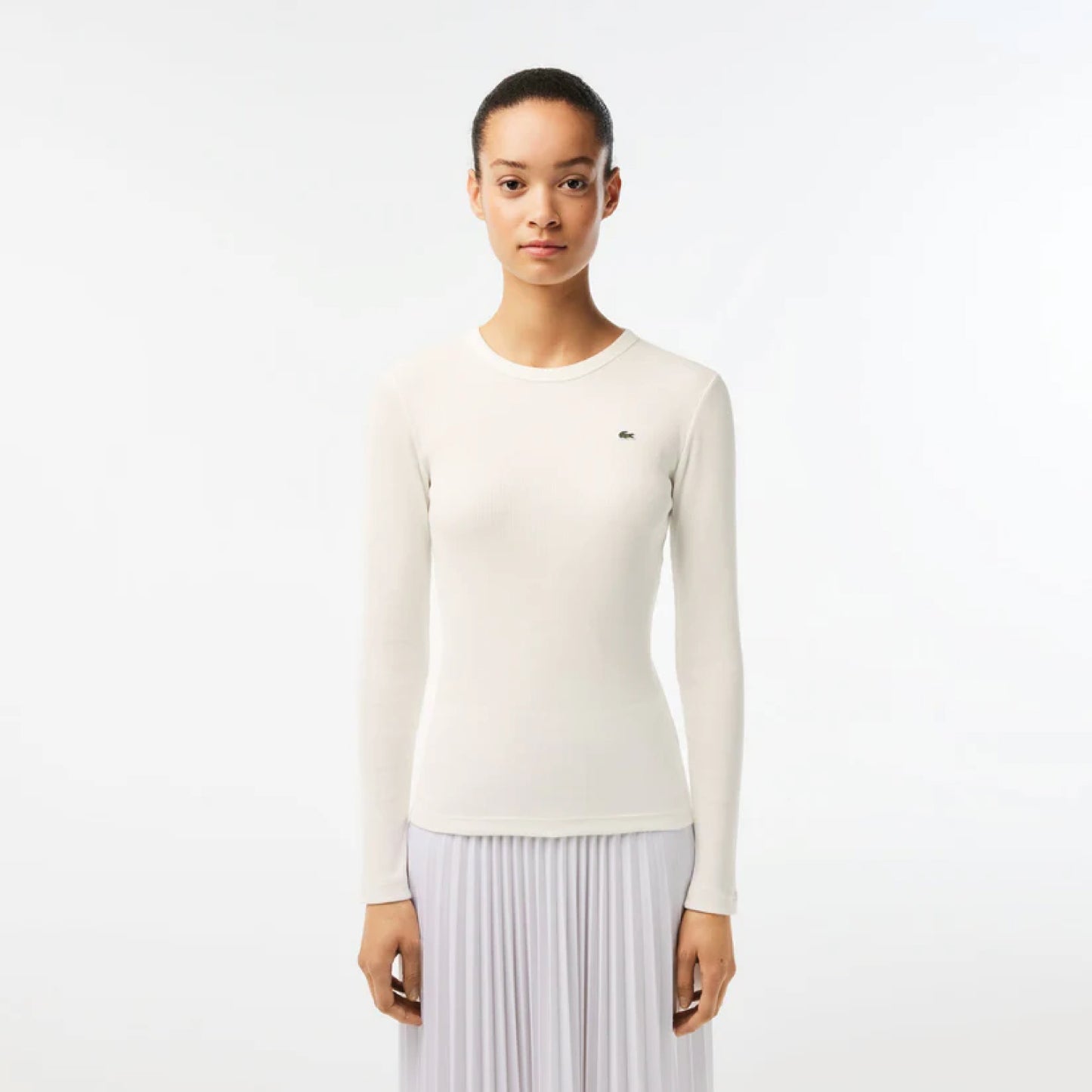 T-Shirt cuello redondo para Mujer color Blanca