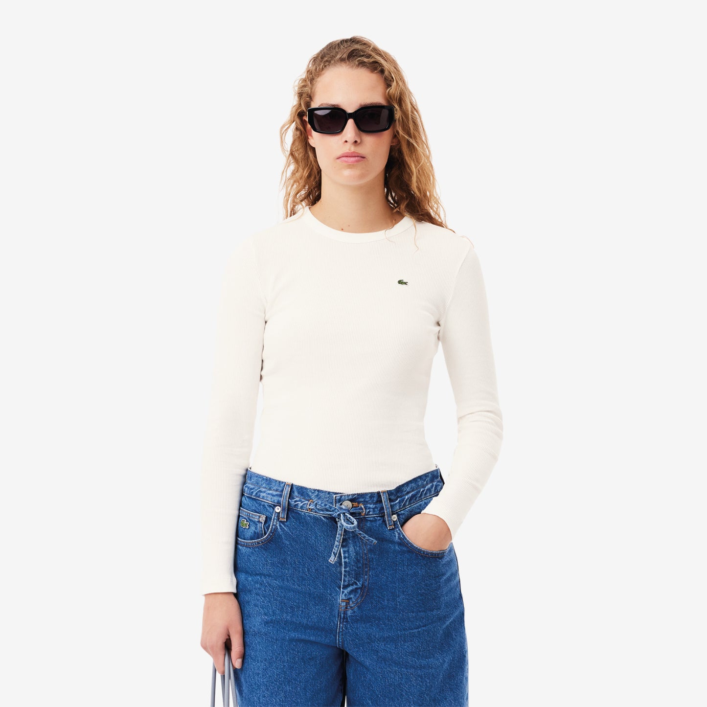 T-Shirt cuello redondo para Mujer color Blanca