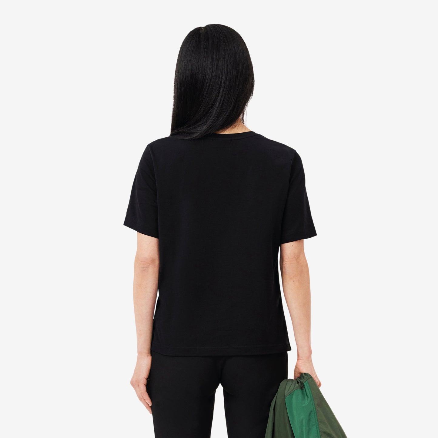 T-Shirt cuello redondo para Mujer color Negro
