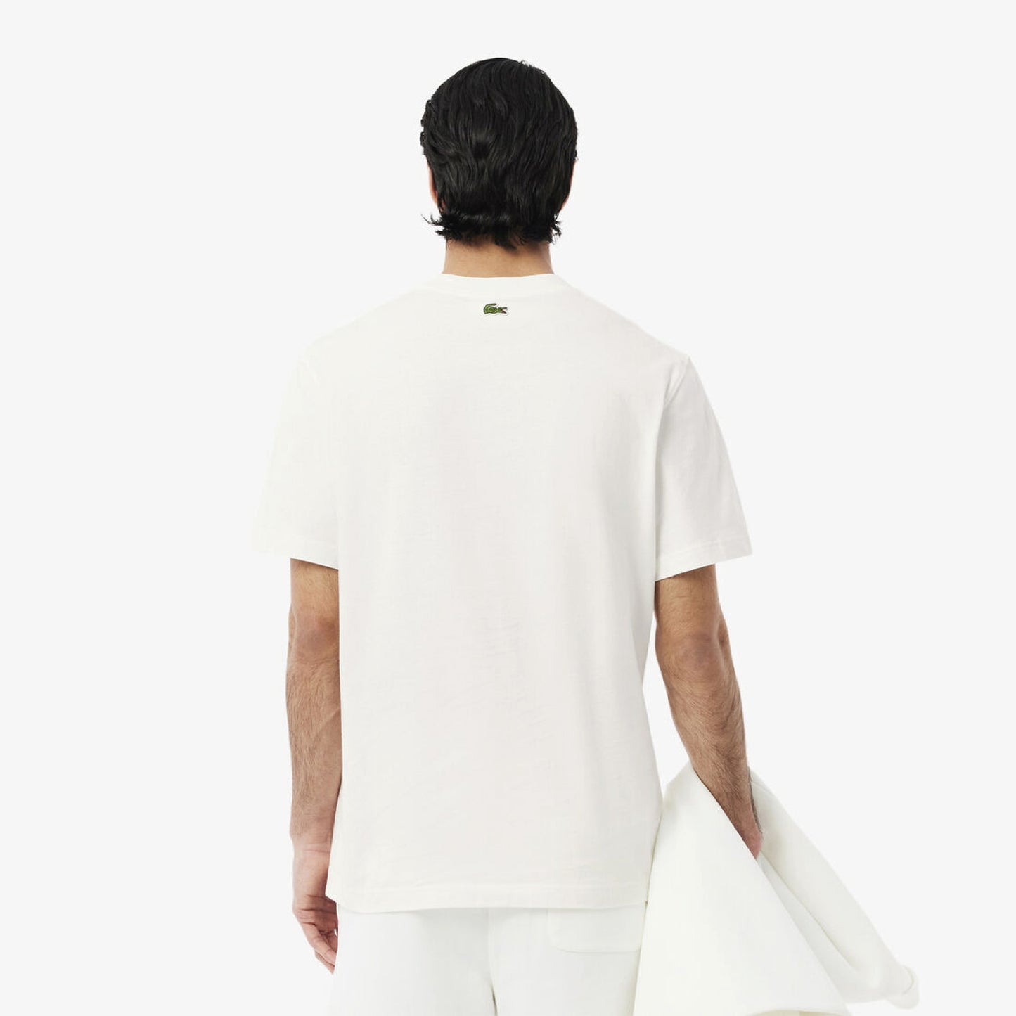 T-Shirt cuello redondo para Hombre color Blanco Cocodrillo Azul