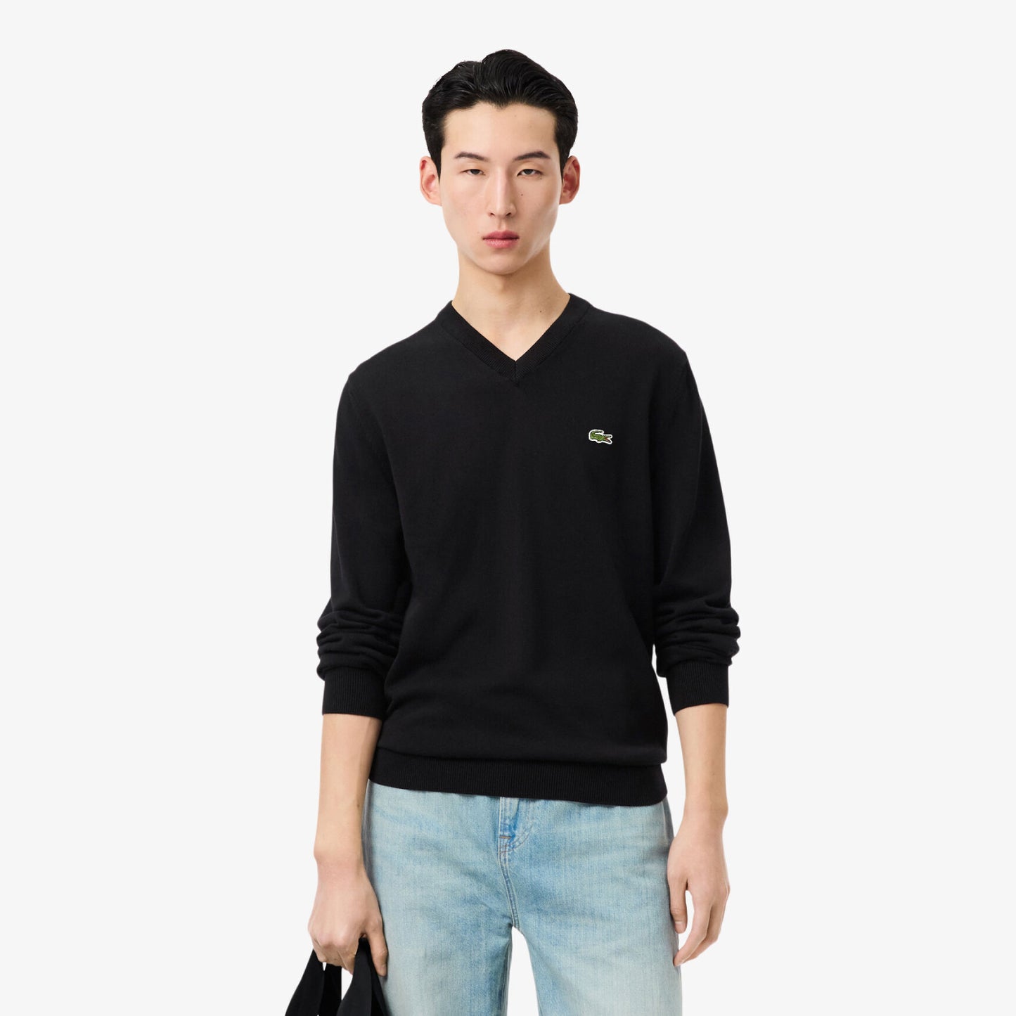 Sweater Escote V Liso Algodon - Sueter para Hombre