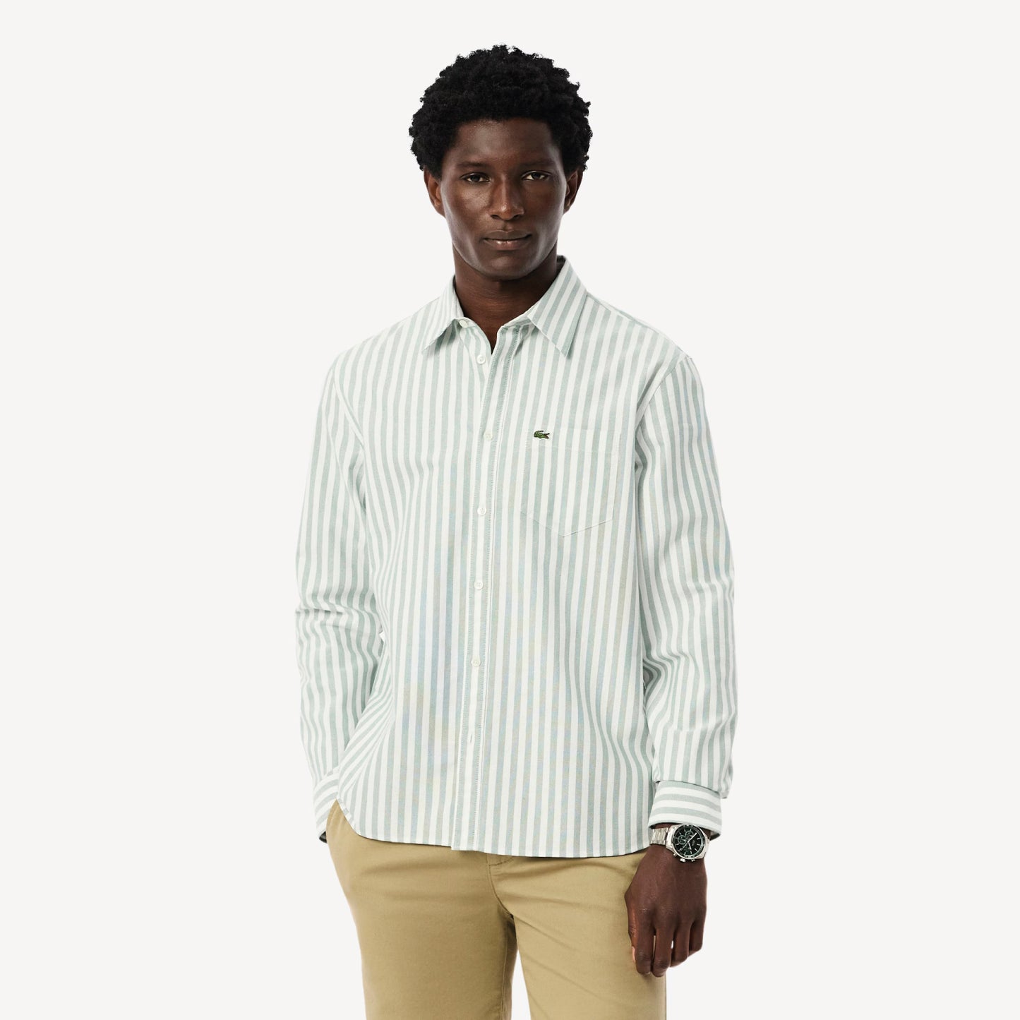 Camisa Formal para Hombre Oxford Rayada Regular Fit
