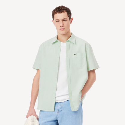 Manga Larga  para Hombre color Verde Musgo Y Blanco