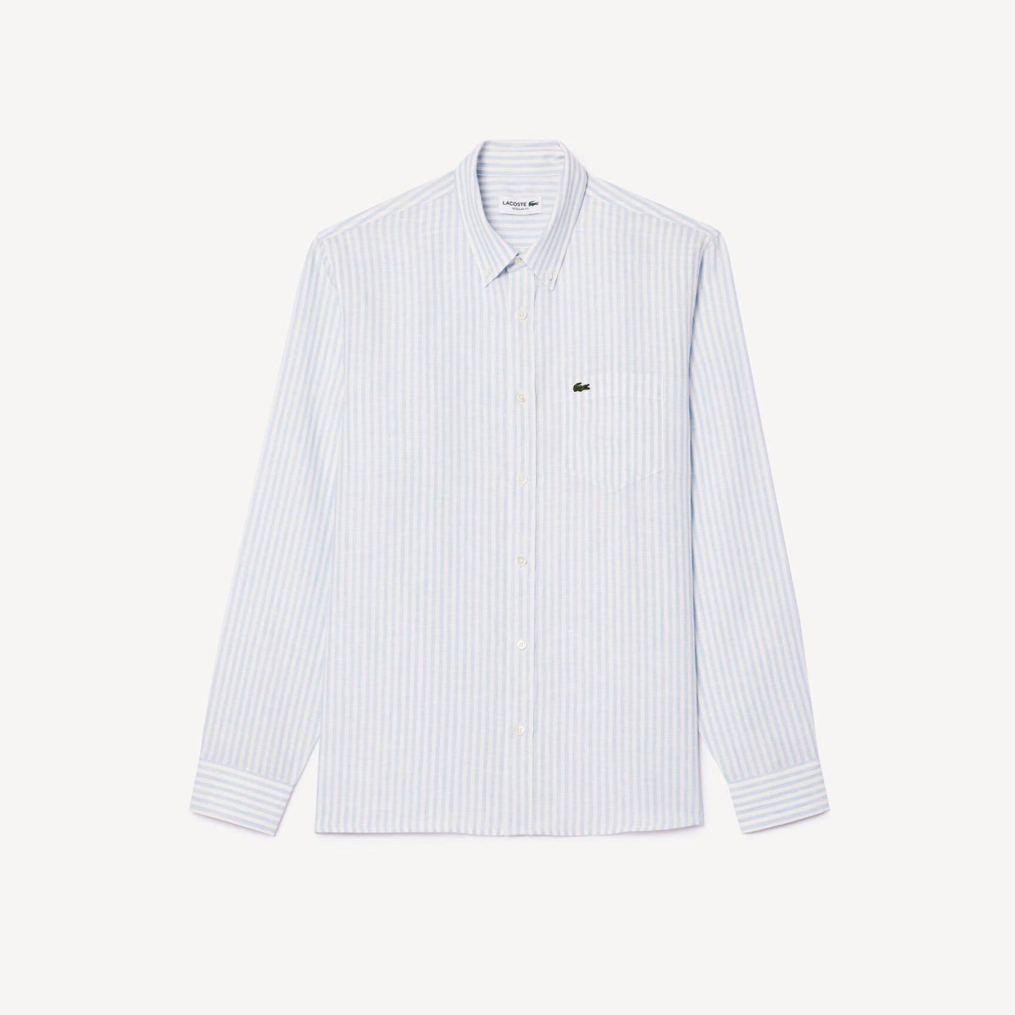 Camisa Formal para Hombre Rayada Lino Regular Fit