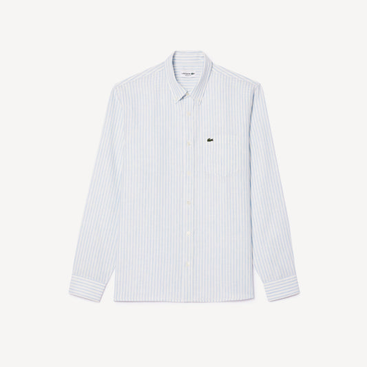 Camisa Formal para Hombre Rayada Lino Regular Fit