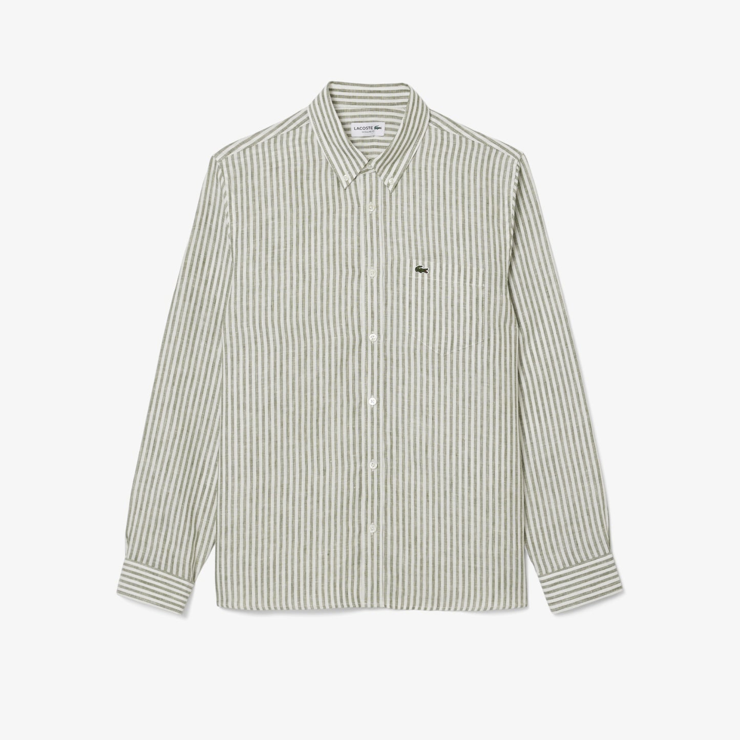 Manga Larga  para Hombre color Verde Musgo Y Blanco