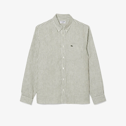 Manga Larga  para Hombre color Verde Musgo Y Blanco