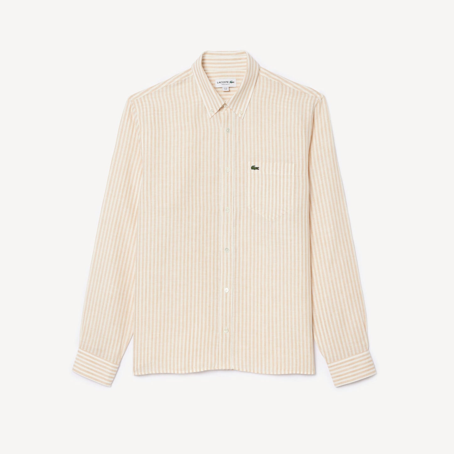 Camisa Formal para Hombre Rayada Lino Regular Fit