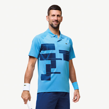 Polo Diseño para Hombre color Celeste Con Cuadros Azules