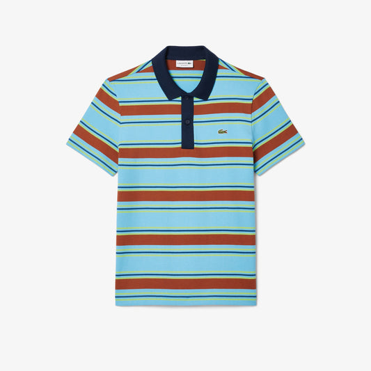 Polo Diseño para Hombre color Celeste Lineas Azules Y Cafes