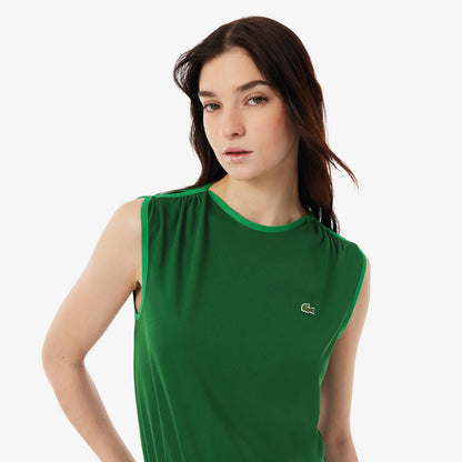 Vestido Sin Manga para Mujer color Verde