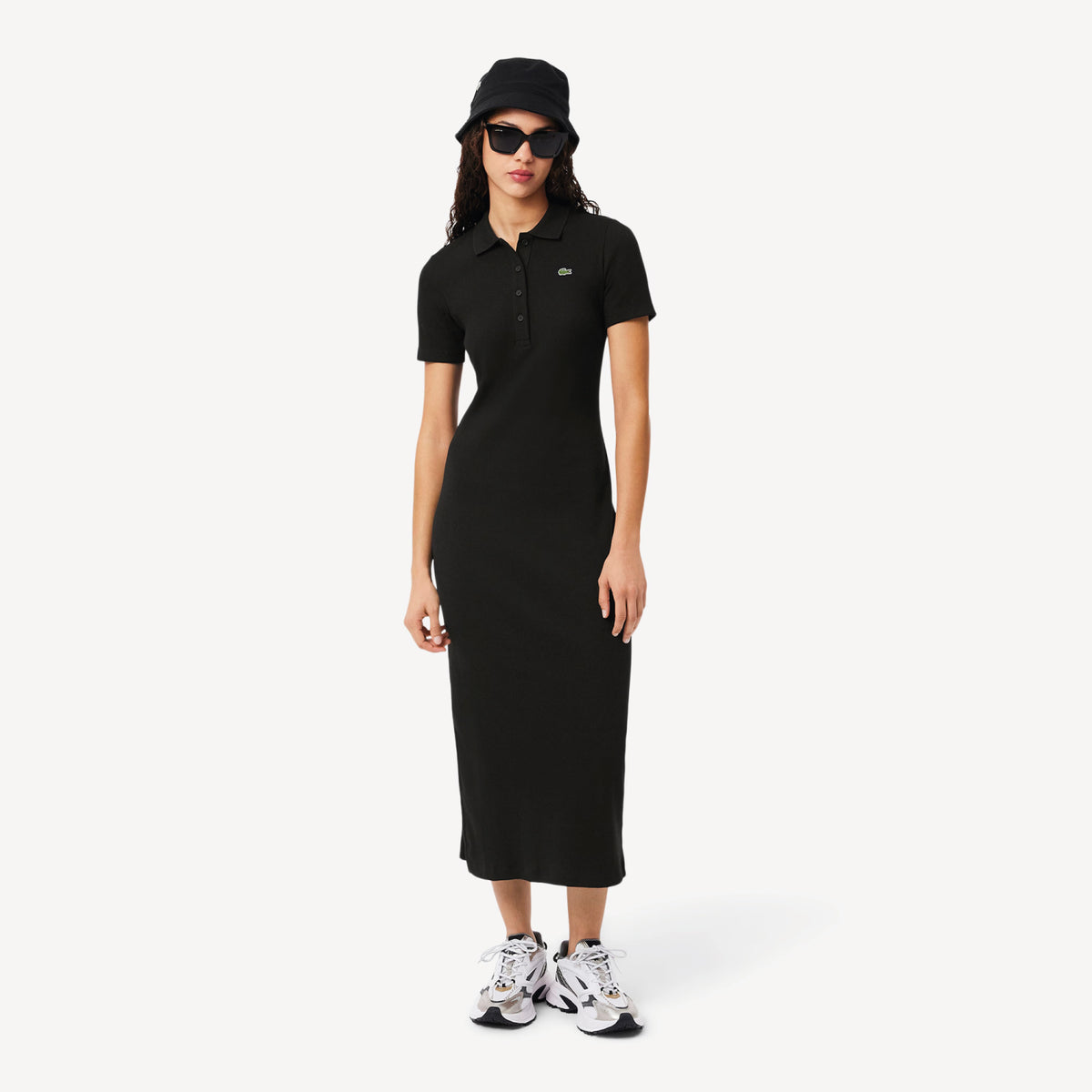 Vestido para Mujer Rib Largo Cuello Polo Mc