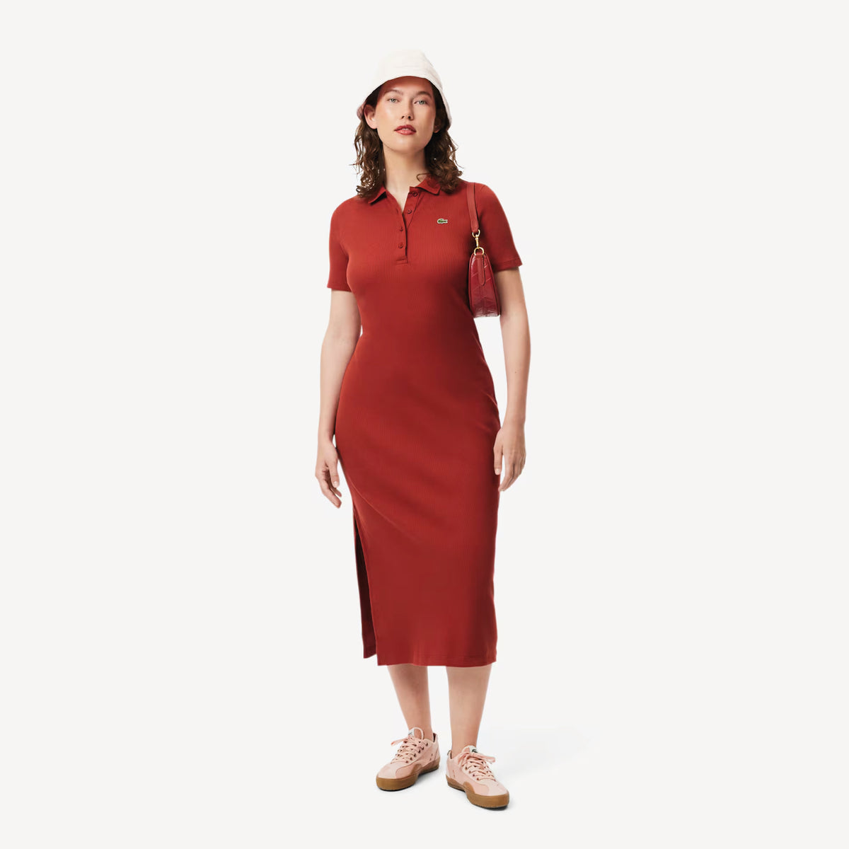 Vestido para Mujer Rib Largo Cuello Polo Mc