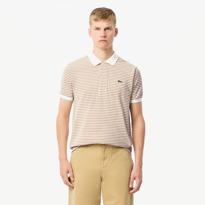 Polo  para Hombre color Lineas Blancas Y Beige