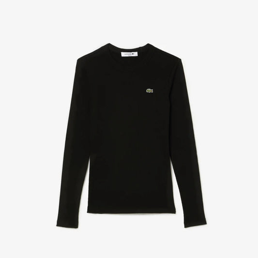 T-Shirt cuello redondo para Mujer color Negro