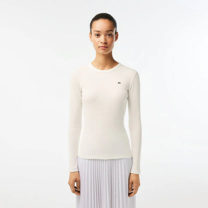 T-Shirt cuello redondo para Mujer color Blanca