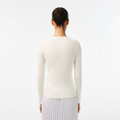 T-Shirt cuello redondo para Mujer color Blanca