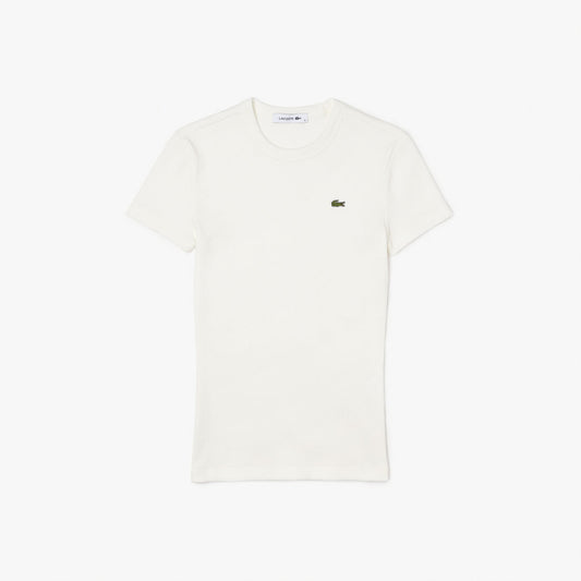 T-Shirt cuello redondo para Mujer color Blanco
