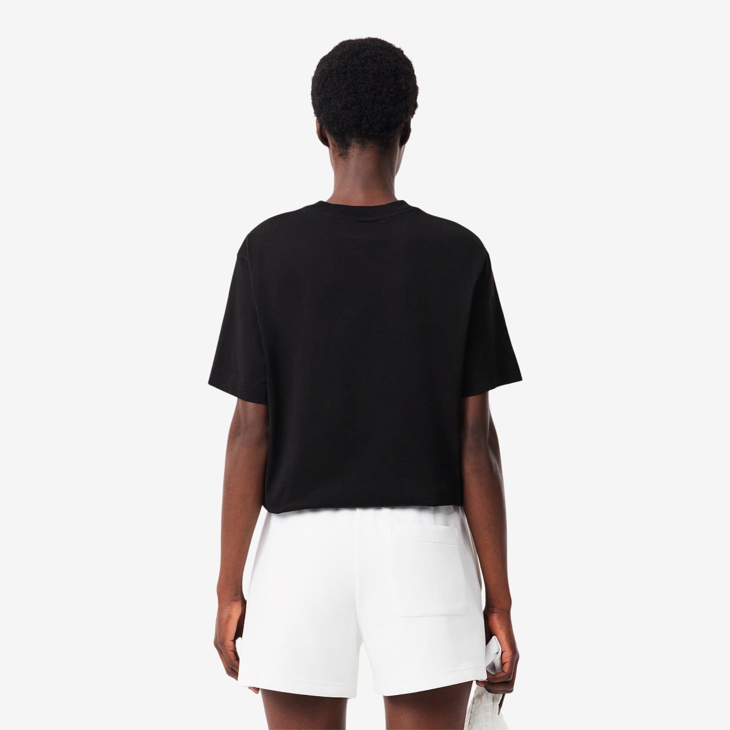 T-Shirt cuello redondo para Mujer color Negro
